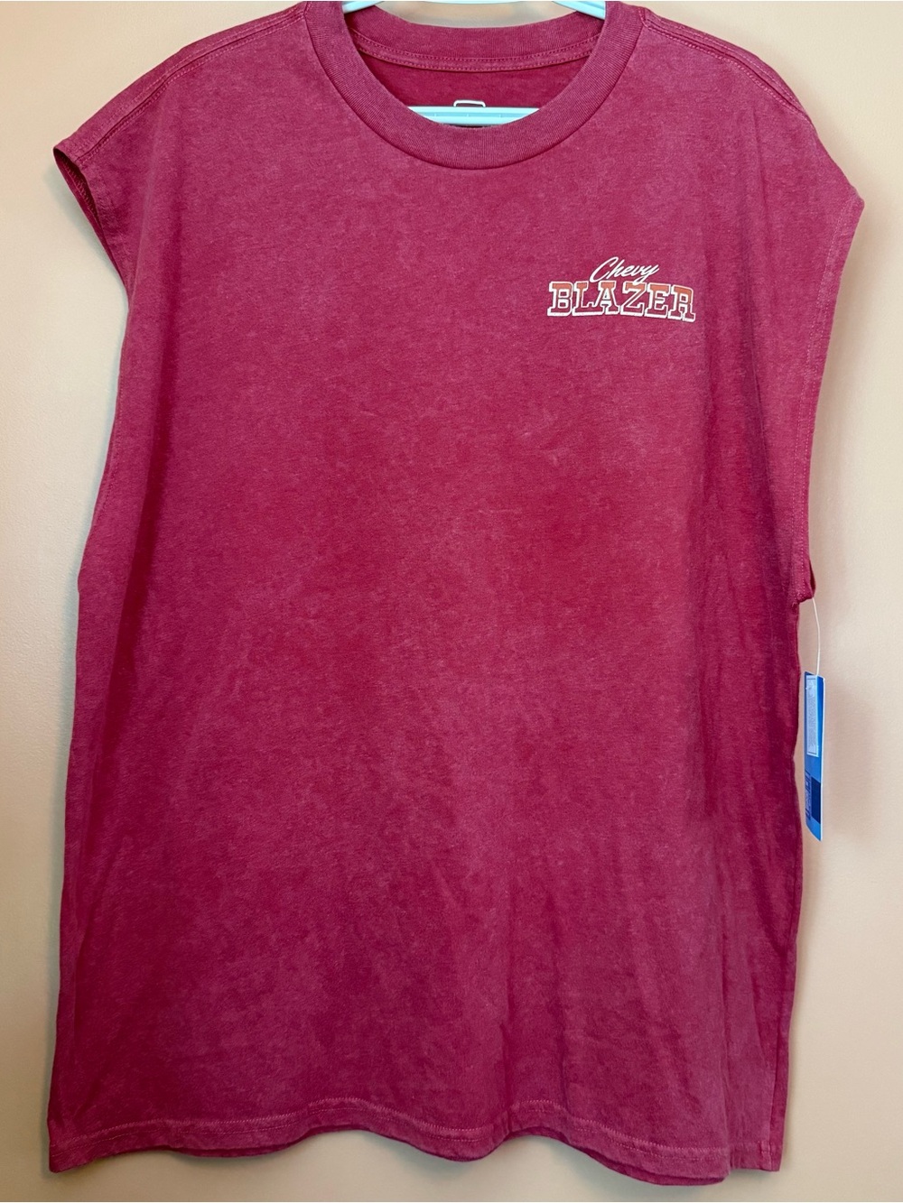 Chevrolet Chevy Blazer Burgundy Muscle Tank Top Men’s M Graphic Truck NWT